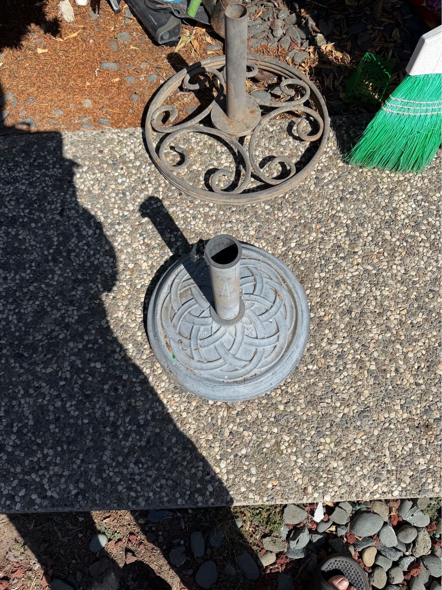 Iron Patio umbrella base