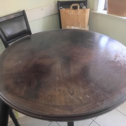 Wood Kitchen Table 48" No Chairs.