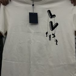 Louis Vuitton White Floating Men T-shirt 