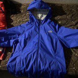 Blue North face Rain Jacket 