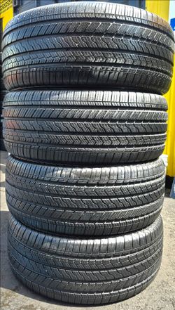 SET OF 4 USED RUN FLAT TIRES P275/45R20 BRIDGESTONE