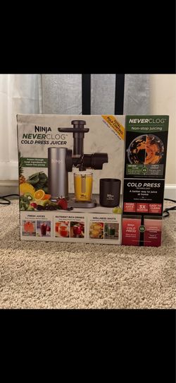 Ninja never clog cold press juicer **new