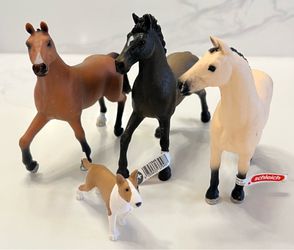 Schleich Horse X Bull Terrier Figures