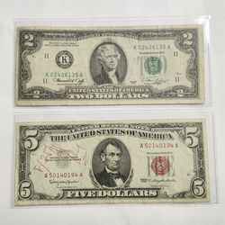 Old U.S Banknotes - Old Money , Currency Bills - Billetes Antiguos