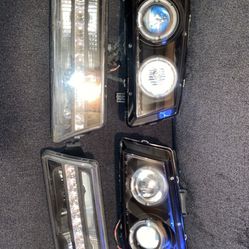 03-06 Cat Eye Chevy Silverado/avalanche Projector Halo Led Headlight Set