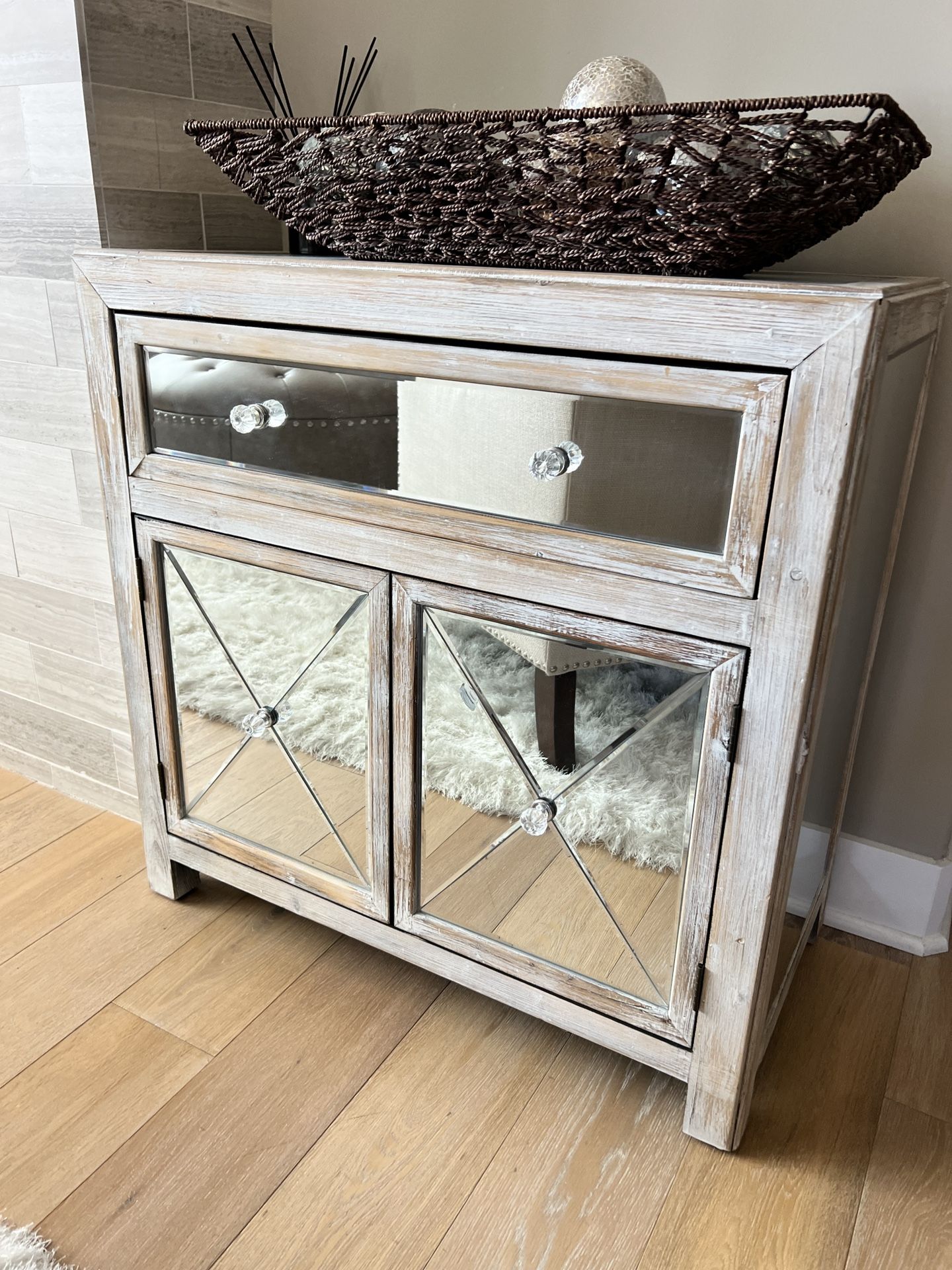 Two Mirrrored Cabinets for sale