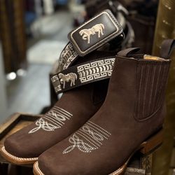 Botines Y Cinto Vaquero