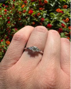 Three-Stone Diamond Engagement Ring