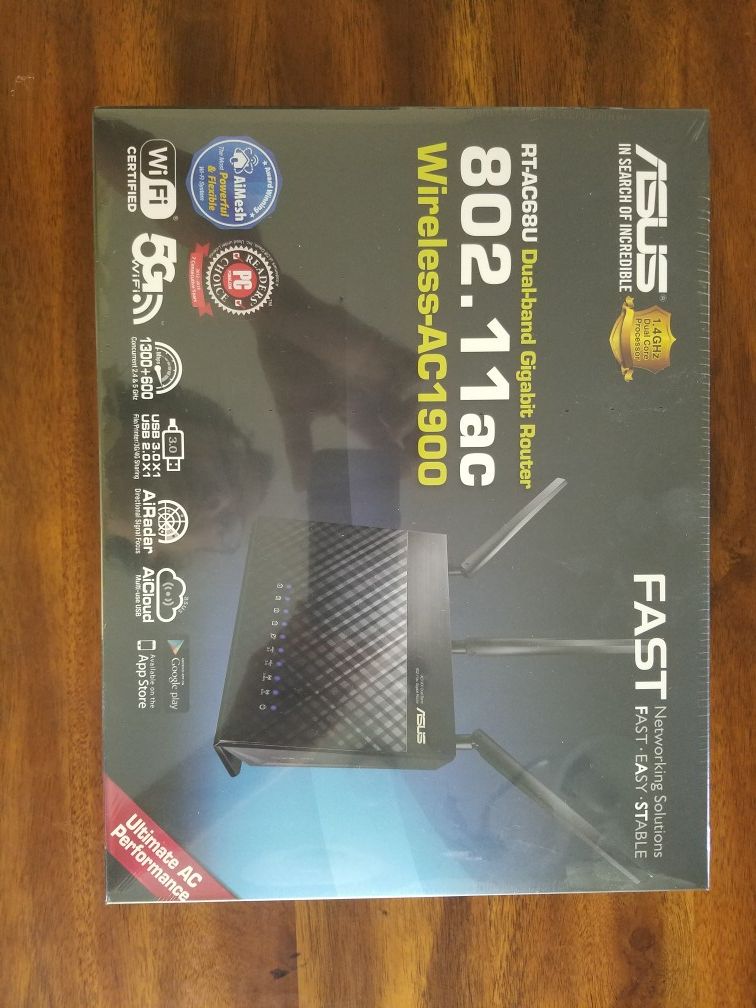 ASUS RT-AC68U dual band gigabit wireless router