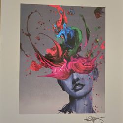 Lithograph by Kevin “Kre8” Vigil entitled “Clarity”