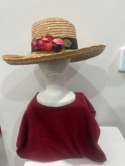 Woman straw hat