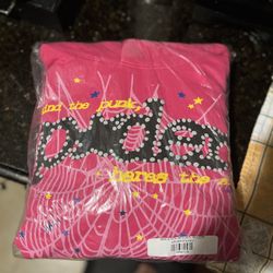 Pink Spider Hoodie  Size L