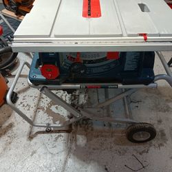  Bosch Worksite 10 Table Saw with Stand & Saw Blade Bundle