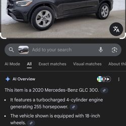 2020 Mercedes GLC 300 For Parts