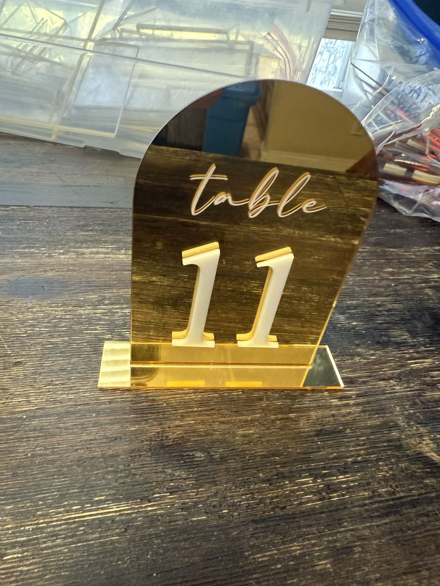 Gold Table Numbers