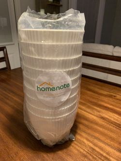 6” White Plastic Planters 