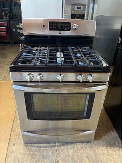 Stove gas Kenmore stainless steel 5 burner p