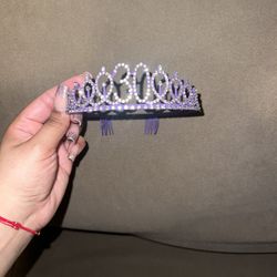Purple 30th Rhinestone Tiara 