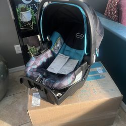 New Evenflo Nuturemax Infant Car Seat -Dallas blue