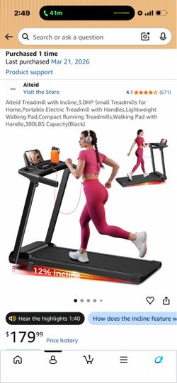 Folding Treadmill Great Deal