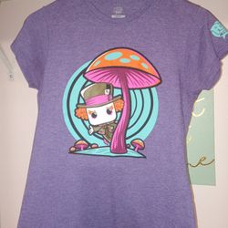 Womens Alice In Wonderland Funko Pop T Shirt Rare!,size Small Excellent Condition 