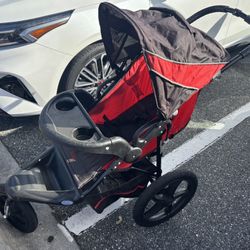 Baby Trend Xcel-R8 Jogging Stroller, Ruby Red