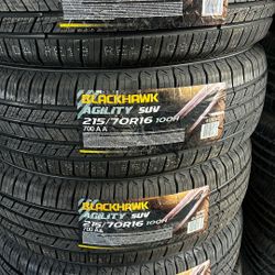 215/70/16 Blackhawk Tires