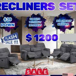 NEW RECLINING SOFA LOVESEAT RECLINER SECTIONALS AND MORE - SPECIAL FINANCING AVAILABLE 
