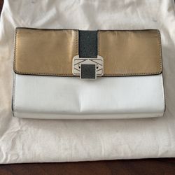 Rebecca Minkoff Clutch / Leather & Shark Skin