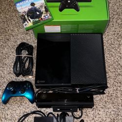 XBOX ONE CONSOLE WITH VIDEO GAME, KINECT & CONTROLLER