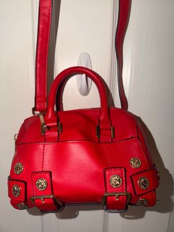 Red and Gold Studded Purse Bag **EXCELLENT CONDITION **