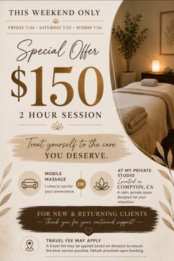 2 HOUR SWEDISH MASSAGE