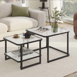 Nesting coffee table with LED LIGHT brand new in box $40