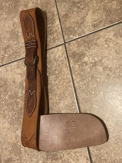 Leather Belt With Gun Holter