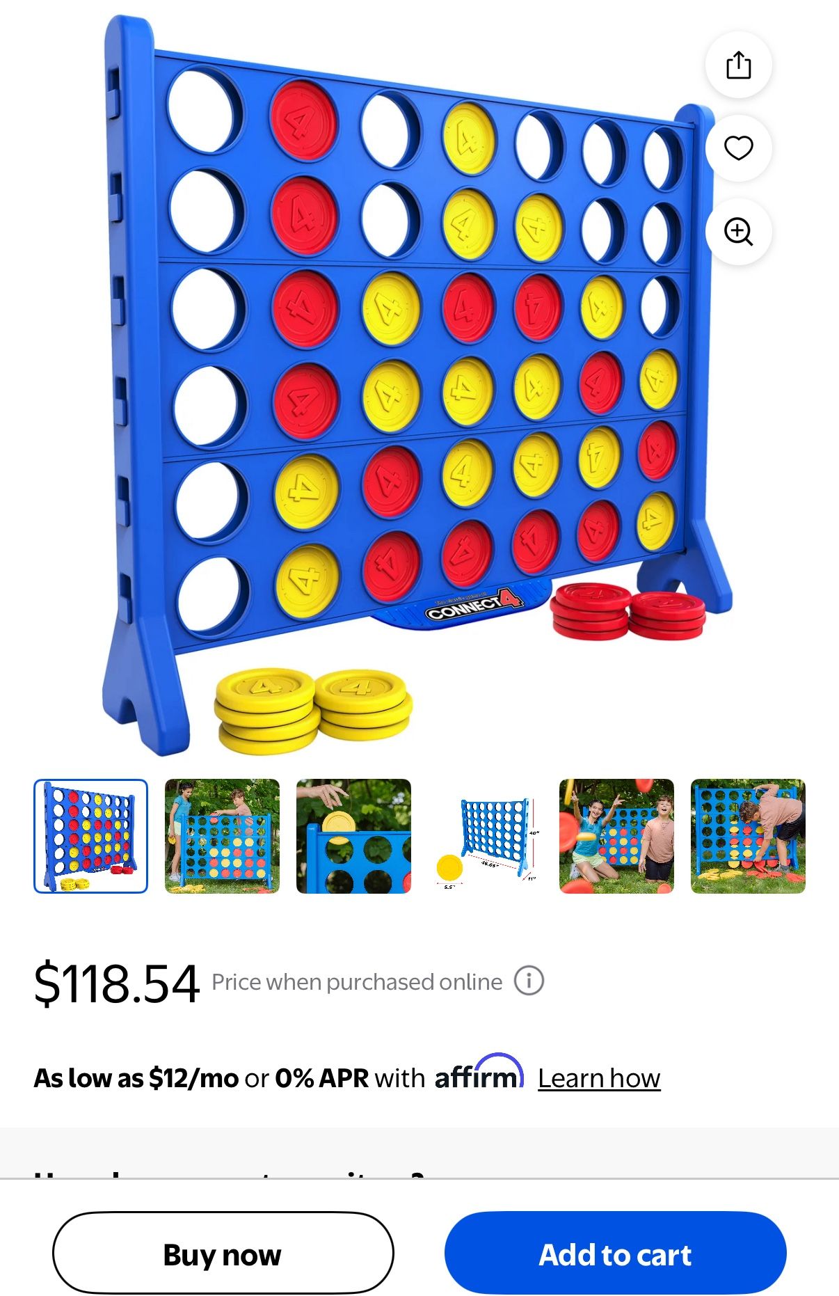Giant Connect Four game