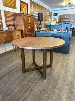 New Round Wood Dining Table!