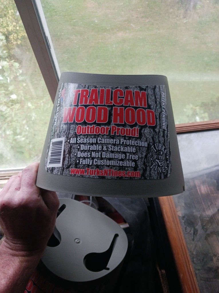 Trail Cam Wood Hood