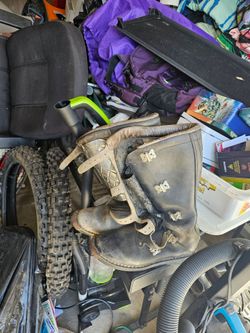 Vintage 1970 dirt bike boots