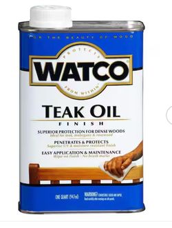 Watso  Teak Oil. (1x$15 or 3 x $40)