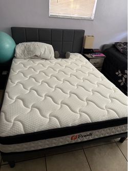 Full bed mattress and frame