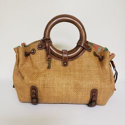 Fossil Wicker Handbag