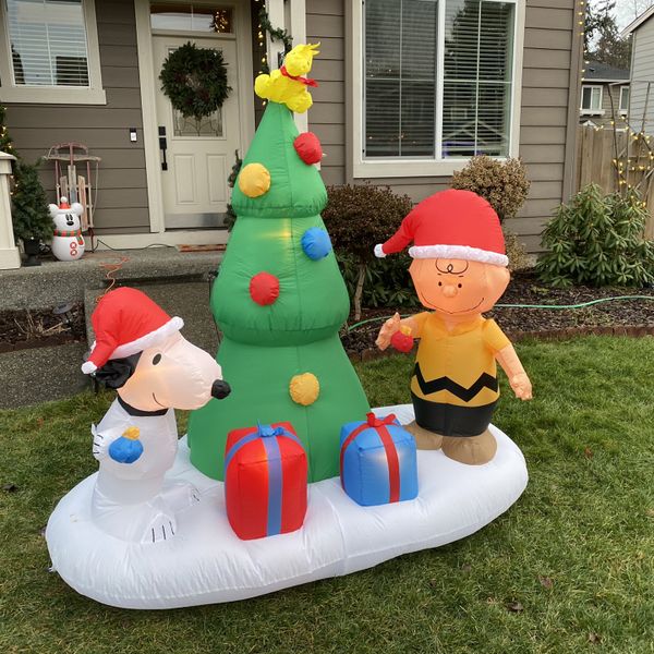Christmas Lawn Decoration Inflatable Charlie Brown Peanuts for Sale in