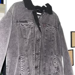 Levis Black Denim Shepherd Jacket 