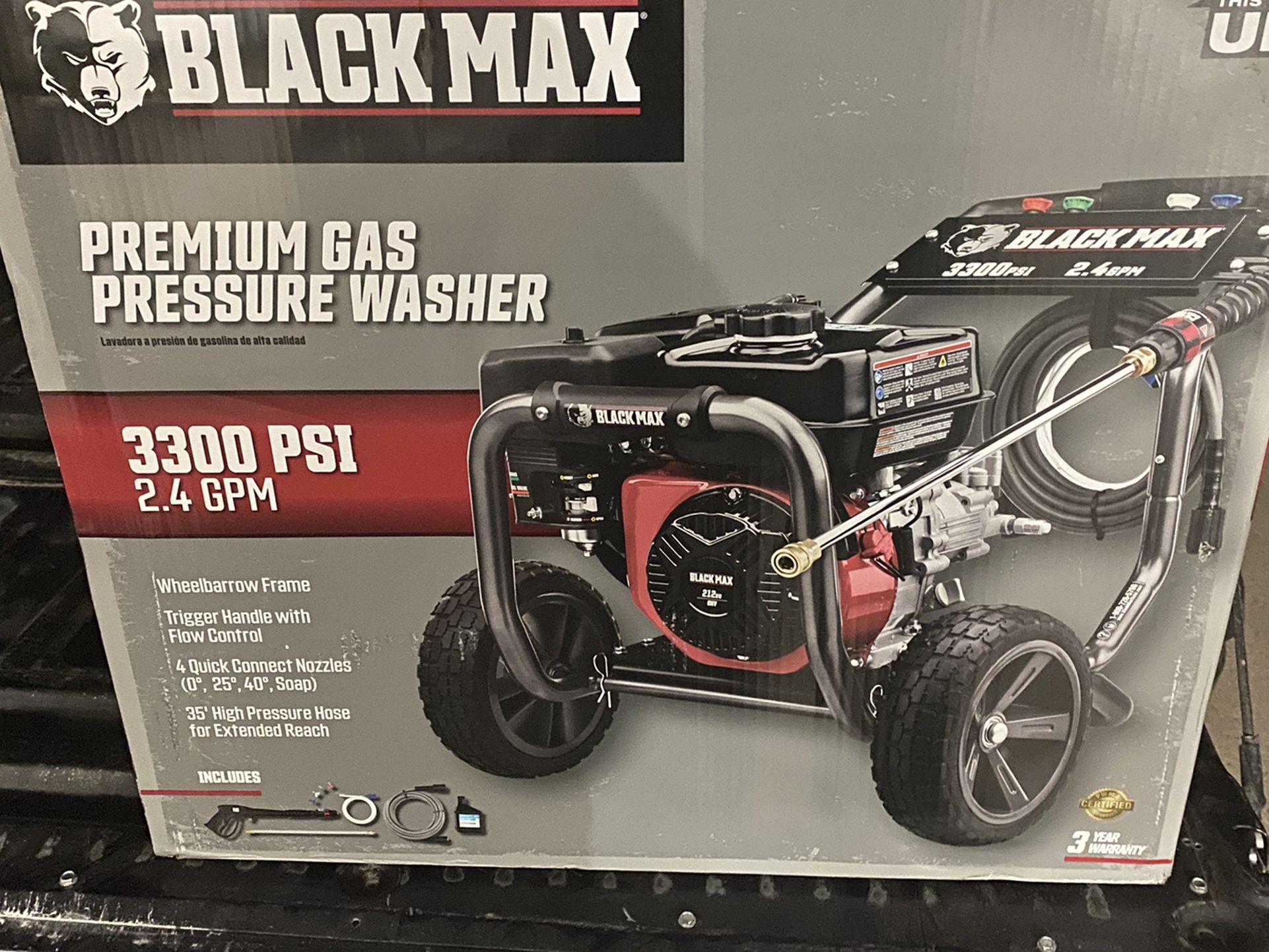 Black Mac 3300psi Power Washer
