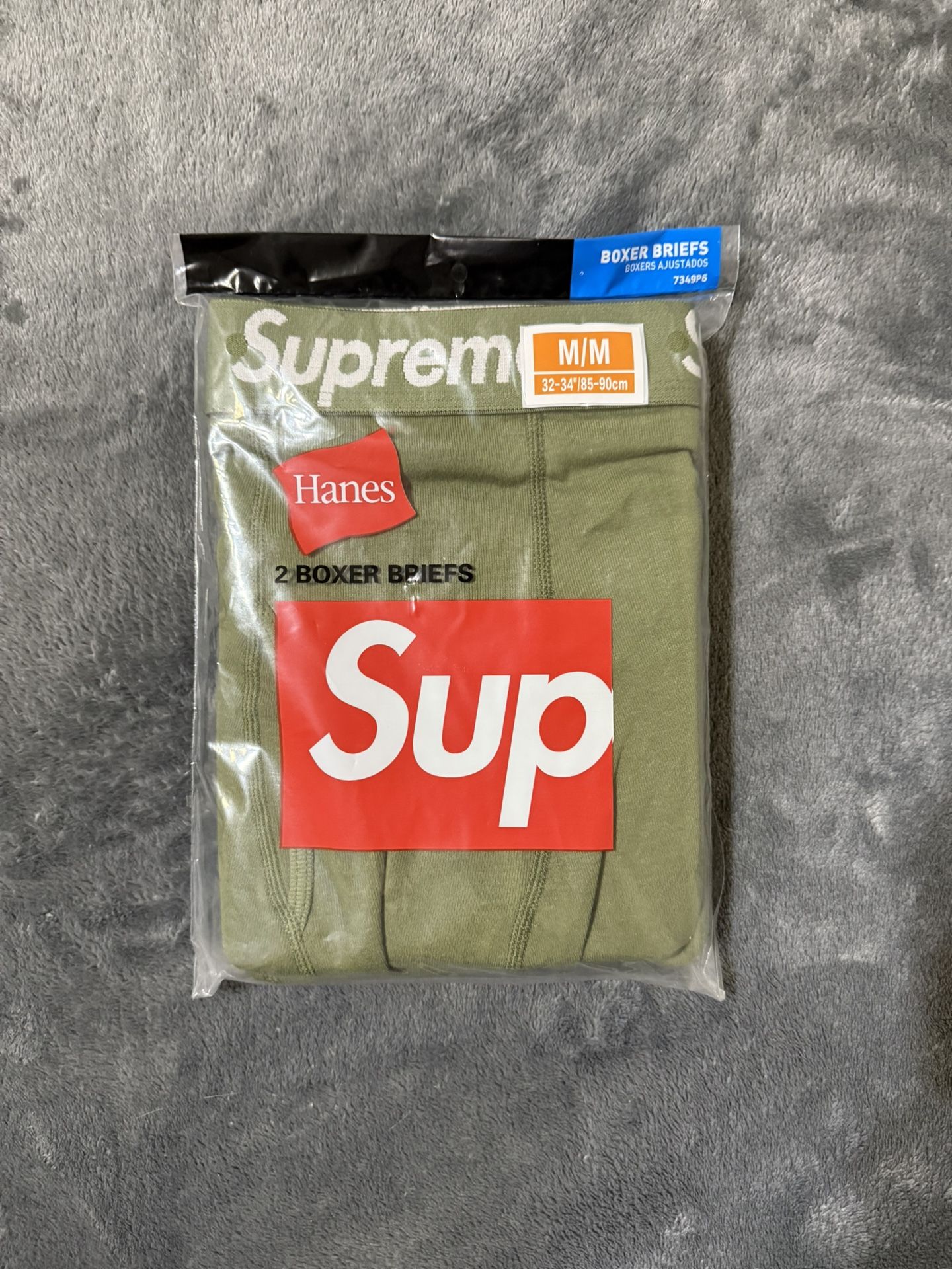 Supreme x Hanes Boxers Olive