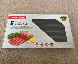 EREASTHQS 6-Piece Knife Set Chef Bread Slicing Paring Multi-Purpose Knives Kitchen Set NEW