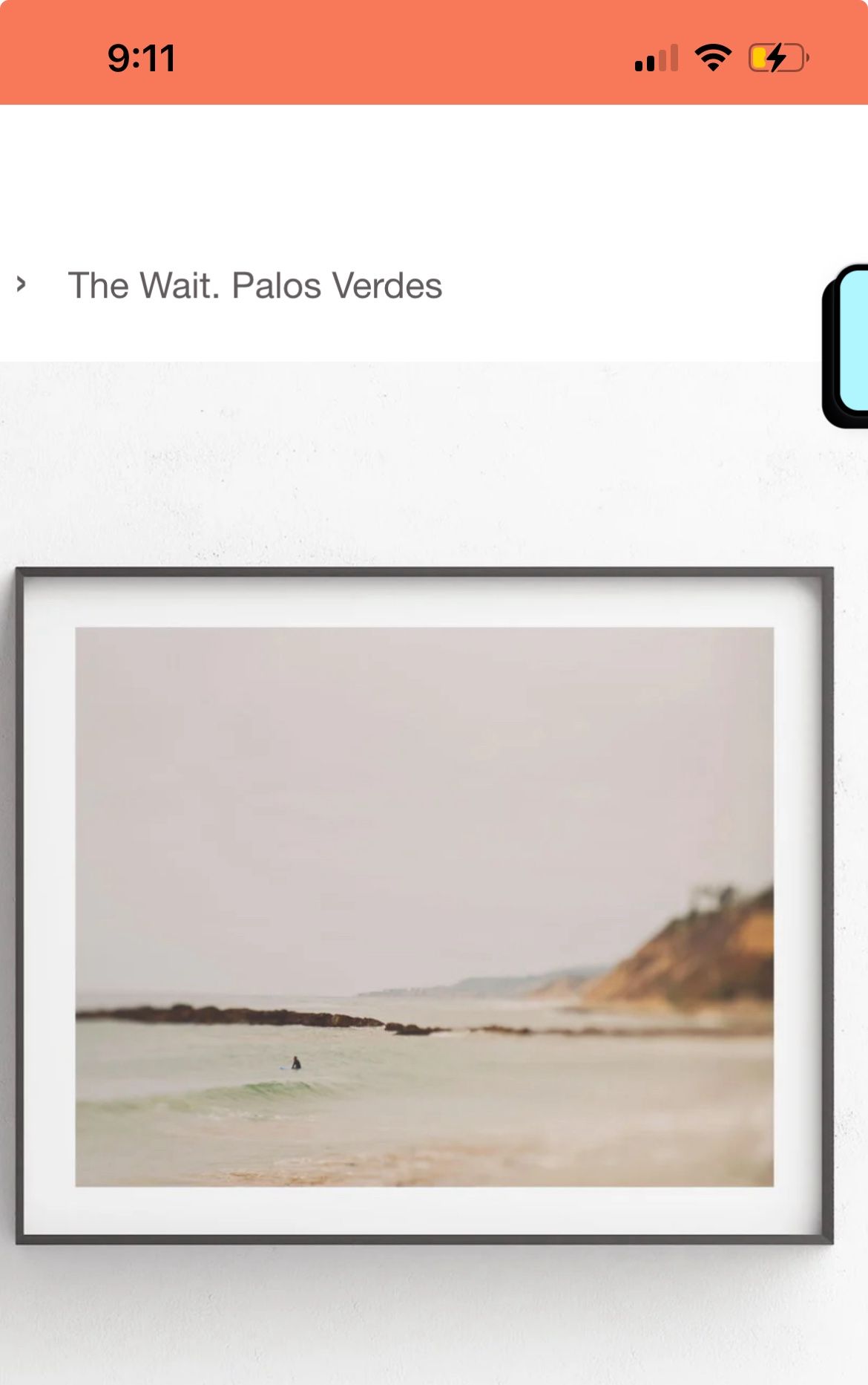 Framed Art Print - The Wait. Palos Verdes