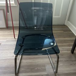 Blue Chrome Plated Chair