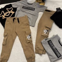 Kids Boys 2,3,4,5,6,7,8,10,12, True Religion Outfit Sets