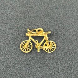 Jewelry 14k solid yellow gold pendant Bicycle charm 1.3 grams Bicycle ONLY